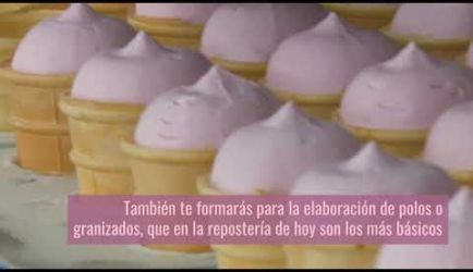 Vídeo de las salidas laborales y el salario que conseguirá un titulado de Elaborador de Helados