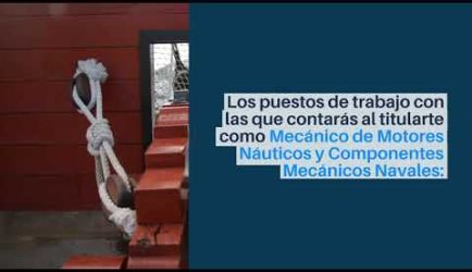 Vídeo sobre las salidas profesionales y el salario que gana un graduado a Distancia de Mecánico de Motores Náuticos y Componentes Mecánicos Navales